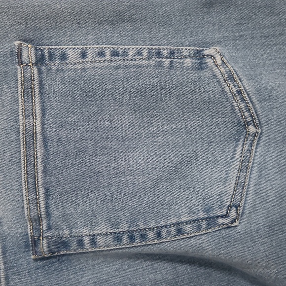 Quince Light Blue Flare & Wide Leg Jeans - Picture 9 of 12